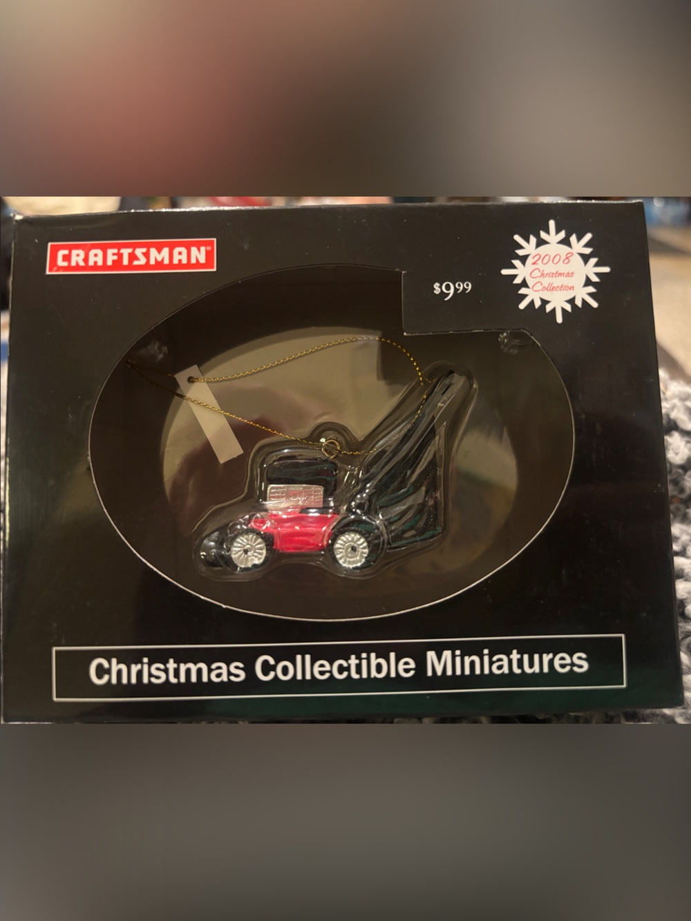 Craftsman New in box  Christmas 2008 Collectible miniature lawn mower Ornament